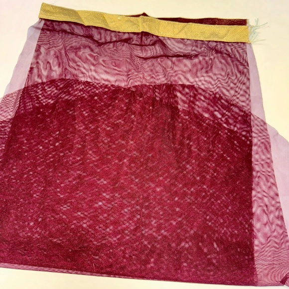 NWT Burgundey Embroidered Indian Gown - Picture 5 of 5